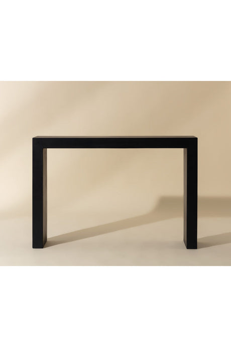 Black Minimalist Indoor/Outdoor Console Table by Splendido Axle, alternate view 6