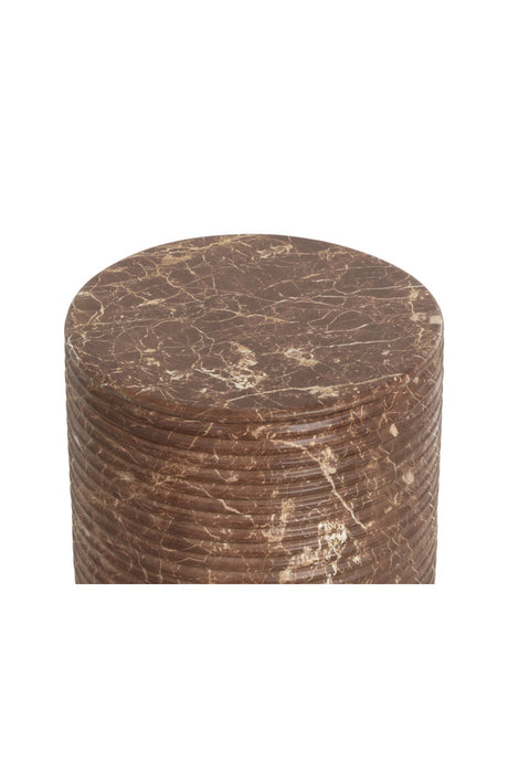 Mocha Concrete Indoor/Outdoor Stool by Splendido Riva Accent Stool, alternate view 5