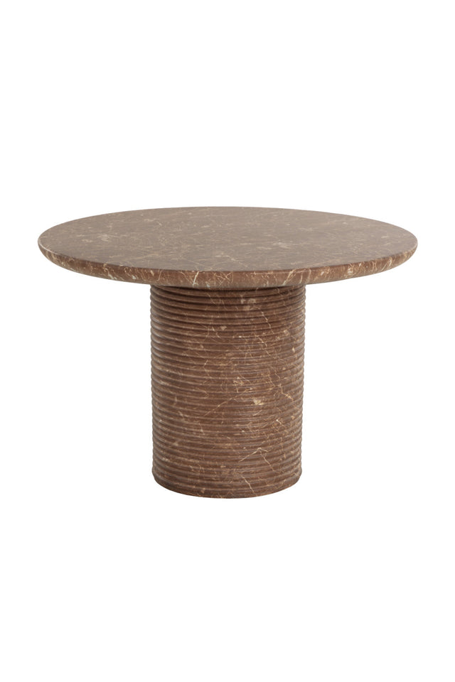 Round Indoor/Outdoor Marble Effect Dining Table by Splendido Riva Outdoor Dining Table