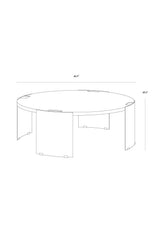 Round Concrete Indoor/Outdoor Coffee Table by Splendido Gallus, alternate view 13