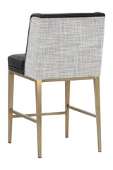 Black Leather Counter Stool by Splendido Joplin, alternate view 5