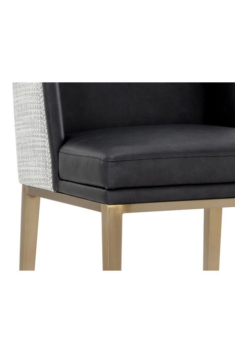 Black Leather Counter Stool by Splendido Joplin, alternate view 6