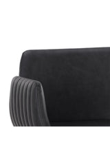Leather-Look Channeled Arm Counter Stool by Splendido Lucano, alternate view 20