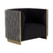 Gold Inlay Curved Lounge Chair by Splendido Larron Accent Chair, alternate view 16