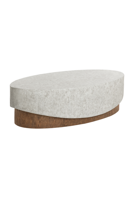 Gray Concrete Indoor/Outdoor Coffee Table by Splendido Leda
