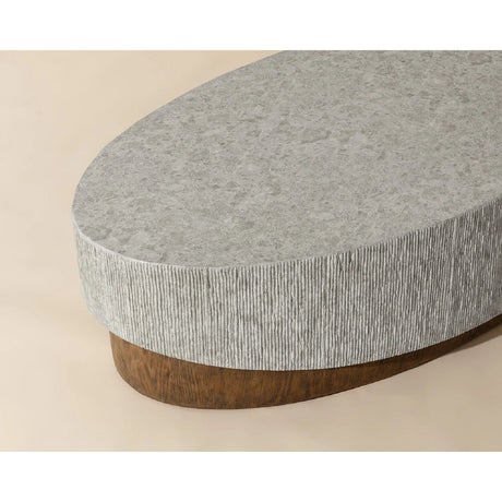Gray Concrete Indoor/Outdoor Coffee Table by Splendido Leda, alternate view 12