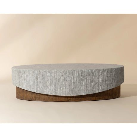 Gray Concrete Indoor/Outdoor Coffee Table by Splendido Leda, alternate view 10