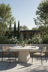 Sculptural Indoor/Outdoor Concrete Dining Table by Splendido Celica Outdoor Dining Table, alternate view 2
