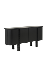 Black Oak 4-Door Sideboard by Splendido Magnus, alternate view 5