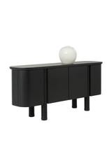 Black Oak 4-Door Sideboard by Splendido Magnus, alternate view 3