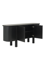 Black Oak 4-Door Sideboard by Splendido Magnus, alternate view 4
