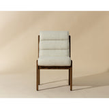 Channeled White Fabric Dining Chair by Splendido Bertie, alternate view 8