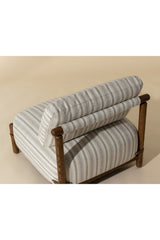 Stripe Pattern Lounge Chair by Splendido Holst Accent Chair, alternate view 9