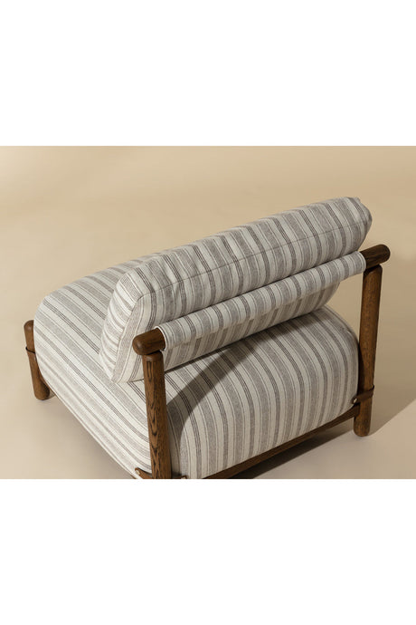 Stripe Pattern Lounge Chair by Splendido Holst Accent Chair, alternate view 9