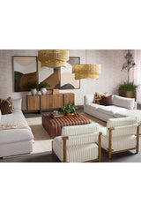 Stripe Pattern Lounge Chair by Splendido Holst Accent Chair, alternate view 10