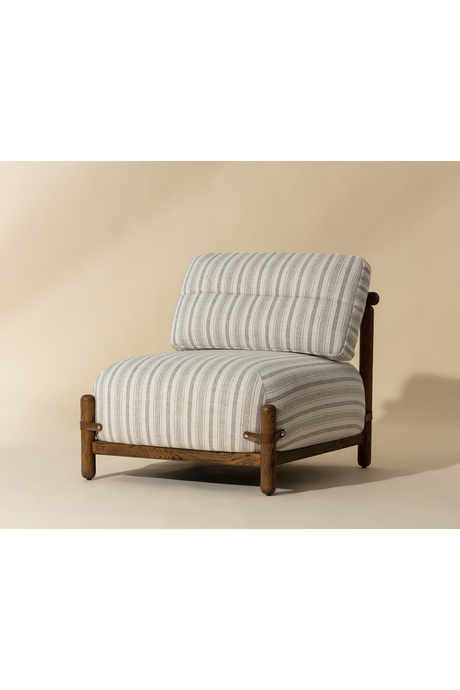Stripe Pattern Lounge Chair by Splendido Holst Accent Chair, alternate view 8