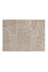 Taupe Wool-Viscose Area Rug by Splendido Corinthia