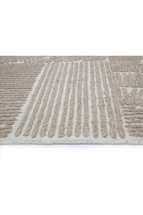 Taupe Wool-Viscose Area Rug by Splendido Corinthia, alternate view 5