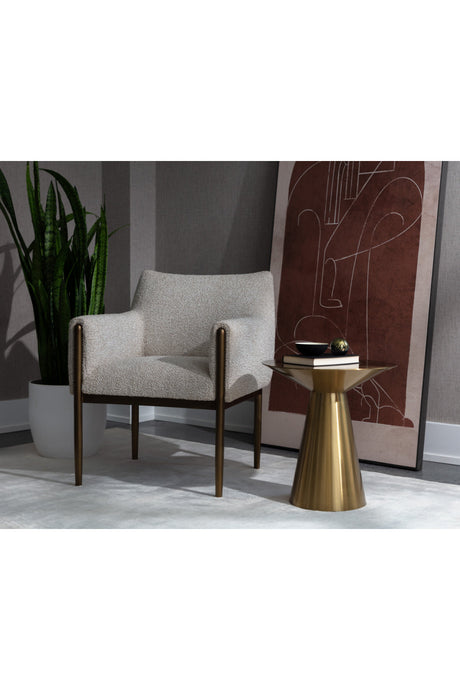 Bronze Legged Dining Armchair by Splendido Olea Dining Chair, alternate view 6