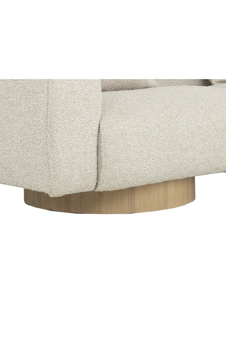 Round Oak Base Sofa by Splendido Mattis, alternate view 6