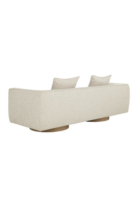 Round Oak Base Sofa by Splendido Mattis, alternate view 4