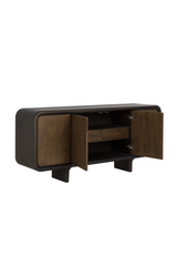 Brown Oak 4-Door Sideboard by Splendido Pascoe, alternate view 3
