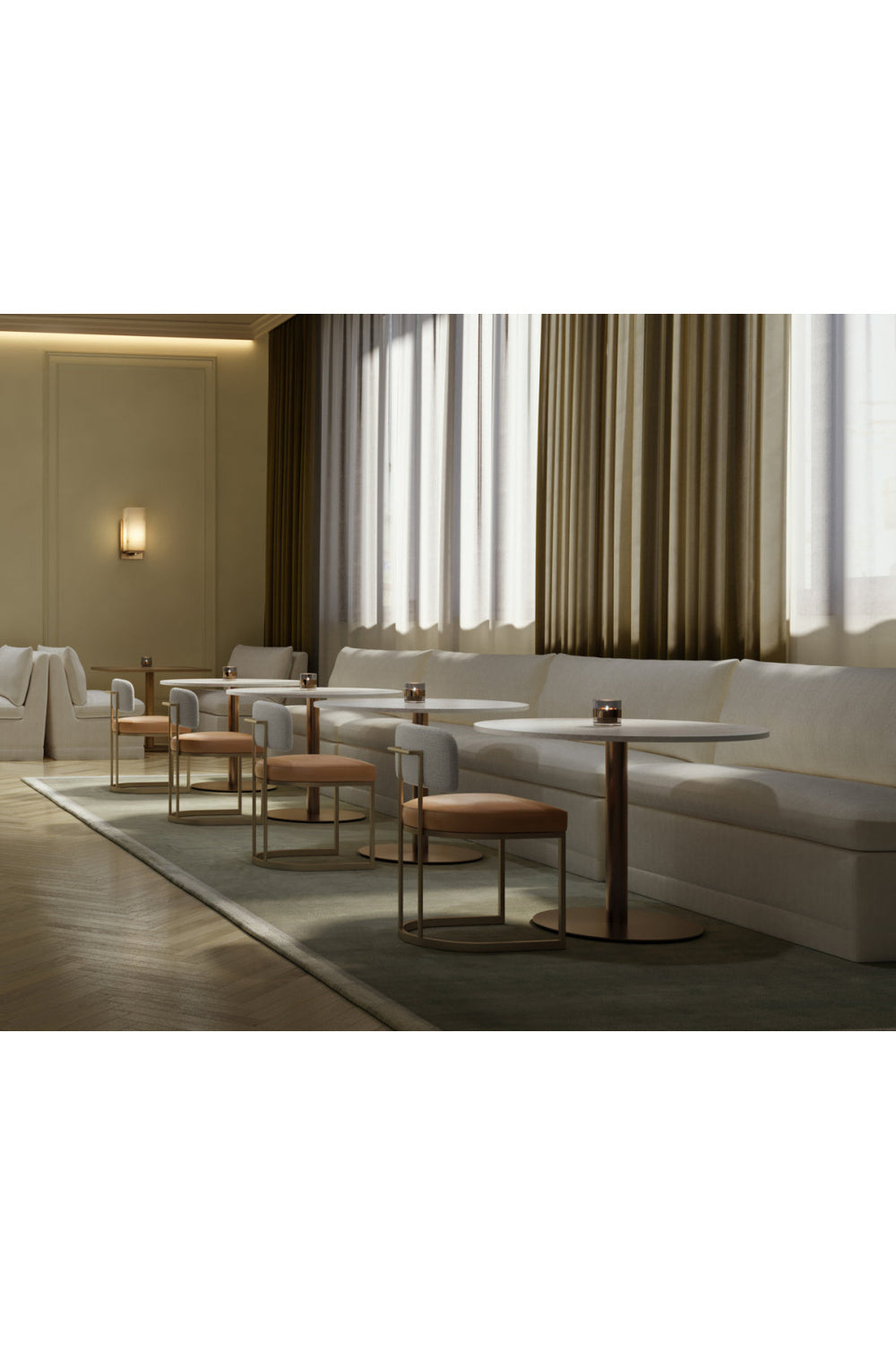 Two-Toned Cantilevered Dining Chair by Splendido Larissa, alternate view 22
