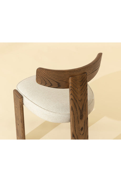 Oak Framed 3-Legged Dining Chairs (2) by Splendido Horton, alternate view 9