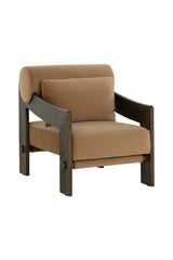 Brown Fabric Lounge Chair by Splendido Reizo Accent Chair