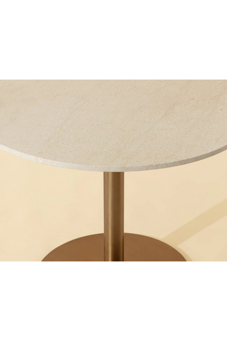 White Marble Round Bistro Table by Splendido Iska Dining Table, alternate view 8