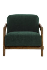 Brown Oak Framed Lounge Chair by Splendido Bosco Accent Chair, alternate view 13