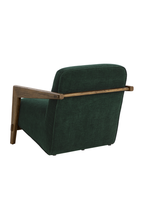 Brown Oak Framed Lounge Chair by Splendido Bosco Accent Chair, alternate view 15