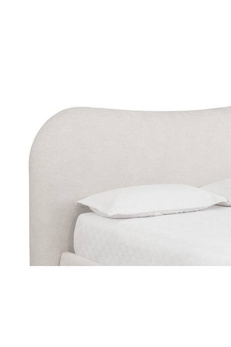 White Curved King Bed by Splendido Knowles, alternate view 3