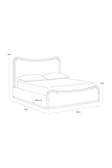 Boucle King Bed by Splendido Junia, alternate view 5