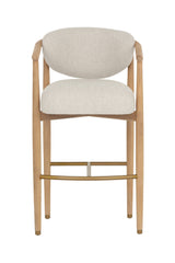 Solid Oak Framed Bar Stool by Splendido Sigrid Barstool, alternate view 3