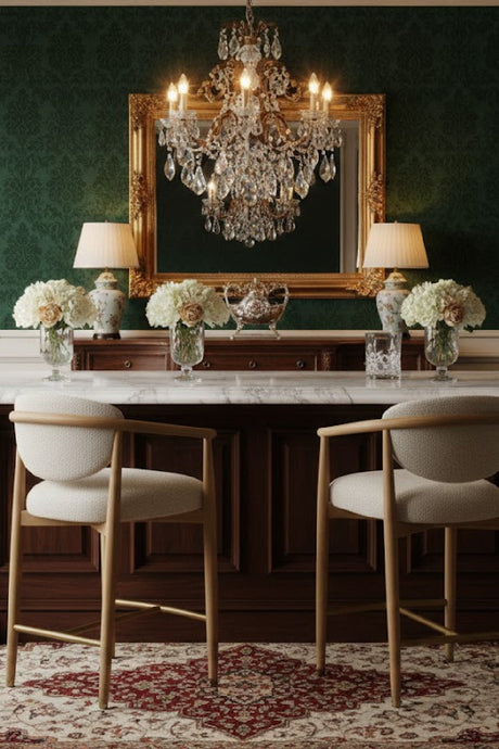 Oak Framed Counter Stool by Splendido Sigrid