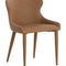 Leather Look Modern Dining Chairs (2) by Splendido Evora