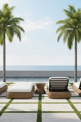 Wicker Weave Indoor/Outdoor Lounger by Splendido Barcelona Outdoor Lounge Chair, alternate view 2