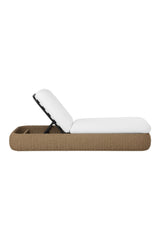 Wicker Weave Indoor/Outdoor Lounger by Splendido Barcelona Outdoor Lounge Chair, alternate view 3