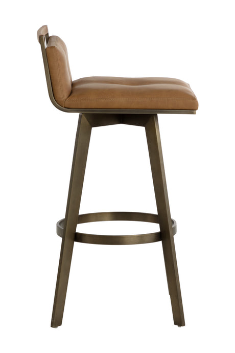 Leather-Look Swivel Bar Stool by Splendido Arizona Barstool, alternate view 14