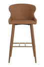 Leather Look Shell Bar Stool by Splendido Evora Barstool, alternate view 3
