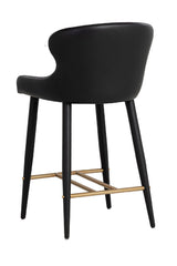 Leather Look Shell Counter Stool by Splendido Evora Barstool, alternate view 12
