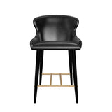 Leather Look Shell Counter Stool by Splendido Evora Barstool, alternate view 9