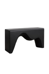 Black Sculpted Indoor/Outdoor Console Table by Splendido Montanus, alternate view 3