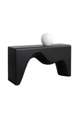 Black Sculpted Indoor/Outdoor Console Table by Splendido Montanus, alternate view 4