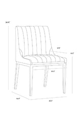 Vertical Stitched Dining Chairs (2) by Splendido Halden, alternate view 47