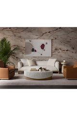 Travertine Look Indoor/Outdoor End Table by Splendido Hali Side Table, alternate view 13