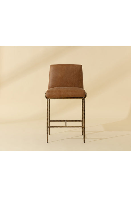 Curved Modern Counter Stool by Splendido Lathan, alternate view 17