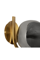 Gray Blown Glass Wall Lamp by Splendido Dionis, alternate view 4
