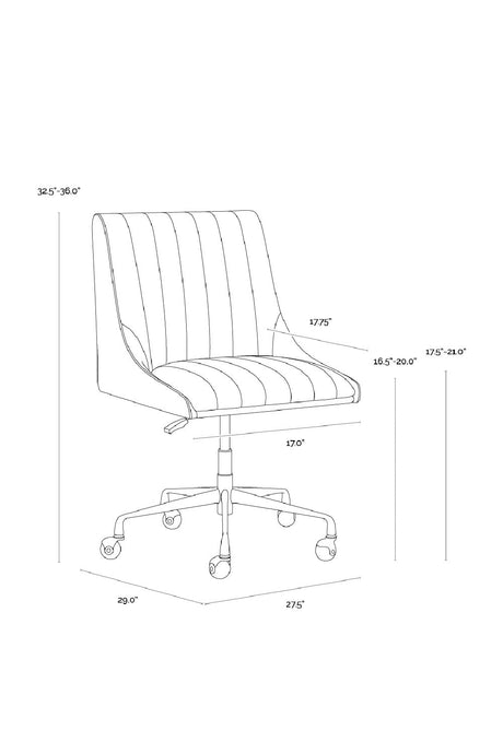 Vertical Stitched Office Chair by Splendido Halden, alternate view 26